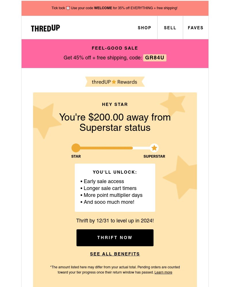 Screenshot of email with subject /media/emails/superstar-level-perks-are-sooo-close-54406f-cropped-8a723616.jpg