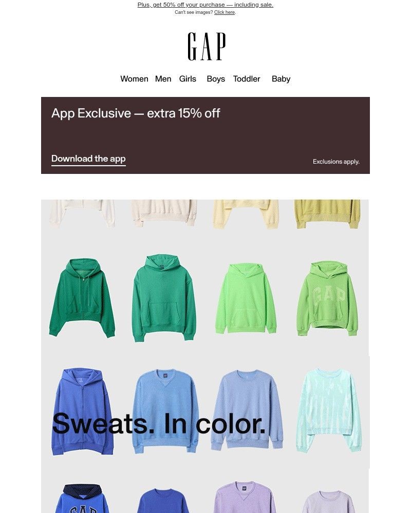 Screenshot of email with subject /media/emails/sweats-in-new-colors-b945b7-cropped-9237c727.jpg