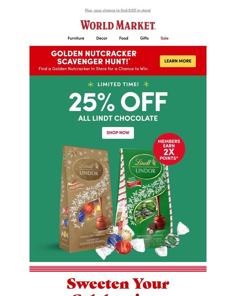 Screenshot of email with subject /media/emails/sweet-25-off-lindt-chocolate-1b16ca-cropped-b965c652.jpg