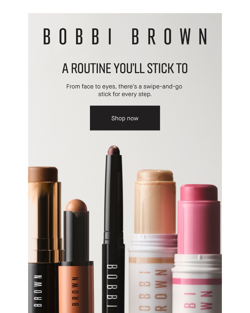 Screenshot of email sent to a Bobbi Brown Newsletter subscriber