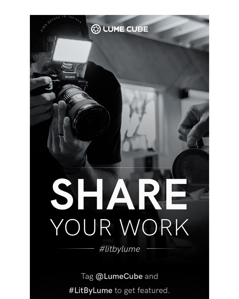 Screenshot of email sent to a Lume Cube Newsletter subscriber