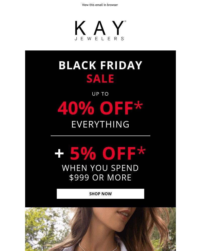 Screenshot of email sent to a Kay Newsletter subscriber