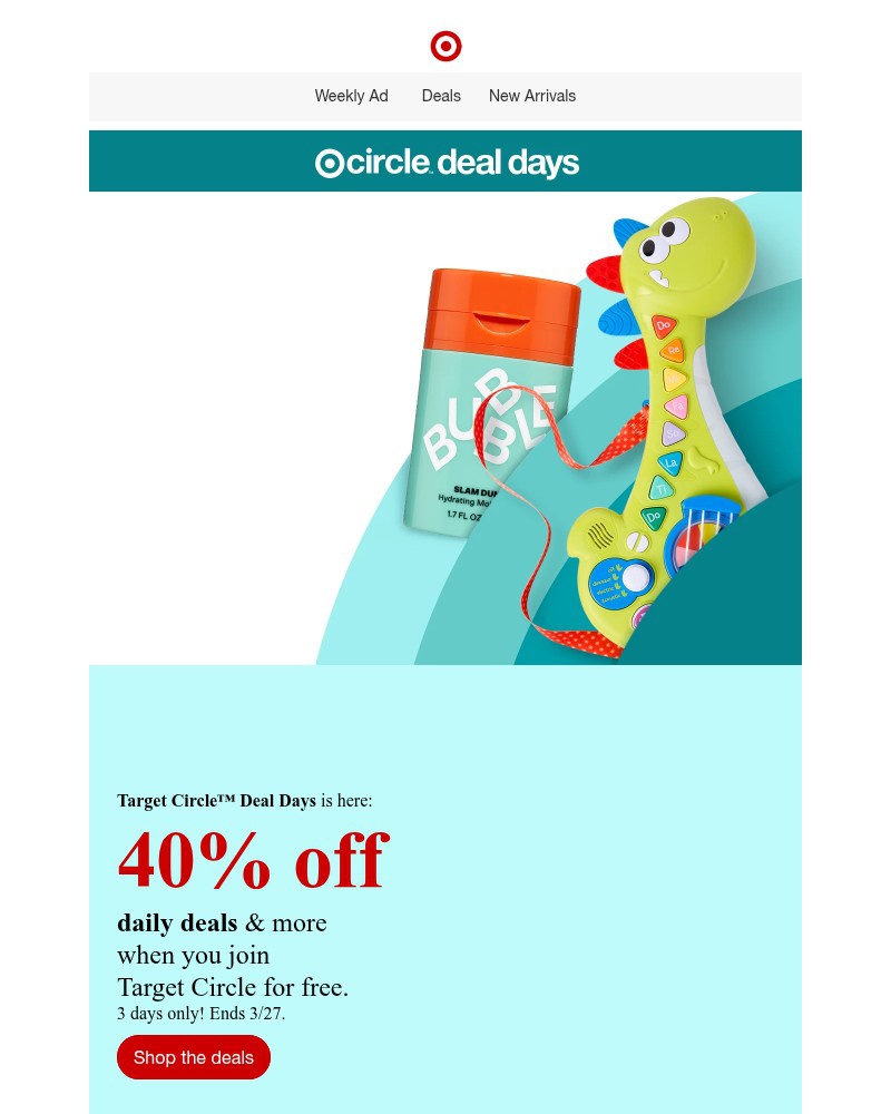 Screenshot of email with subject /media/emails/target-circle-deal-days-has-officially-arrived-39ea1d-cropped-5bcc5c07.jpg