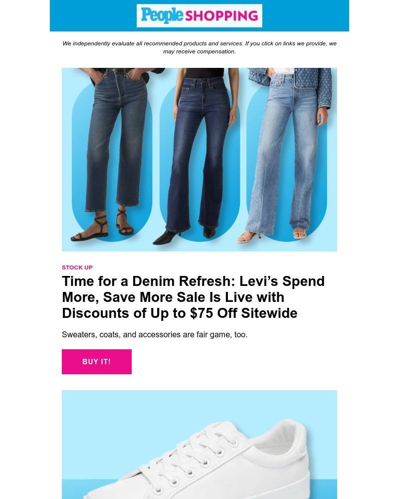 Screenshot of email sent to a People Newsletter subscriber