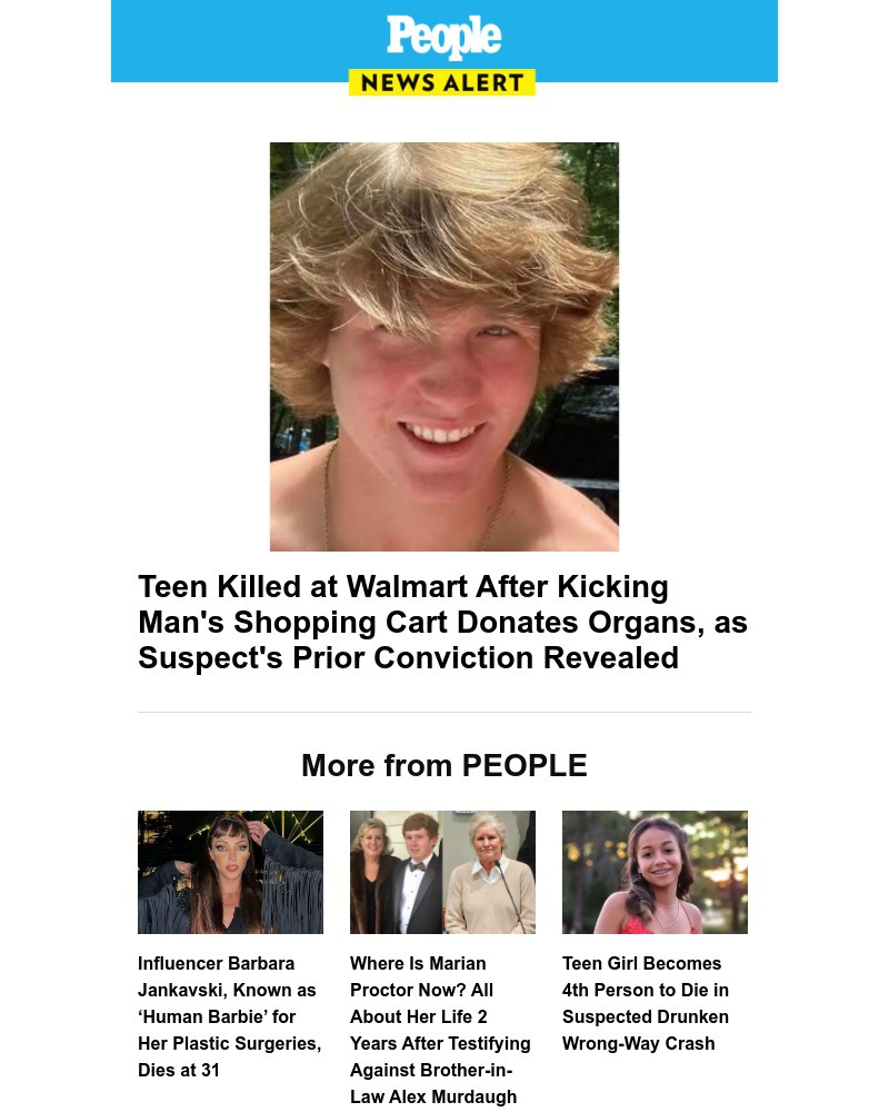 Screenshot of email with subject /media/emails/teen-killed-at-walmart-after-kicking-mans-shopping-cart-donates-organs-as-suspect_A3R6zYe.jpg