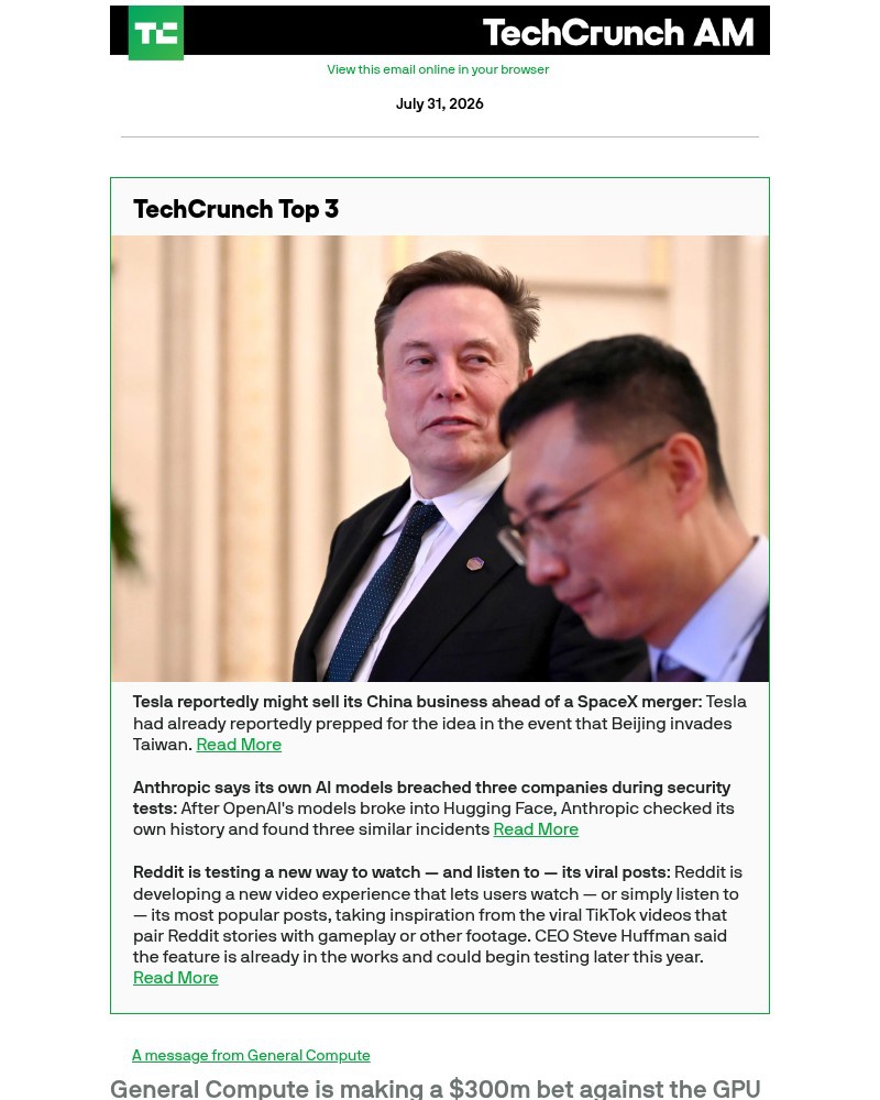 Screenshot of email with subject /media/emails/tesla-reportedly-might-sell-its-china-business-ahead-of-a-spacex-merger-a3377e-cr_0ar6XuO.jpg