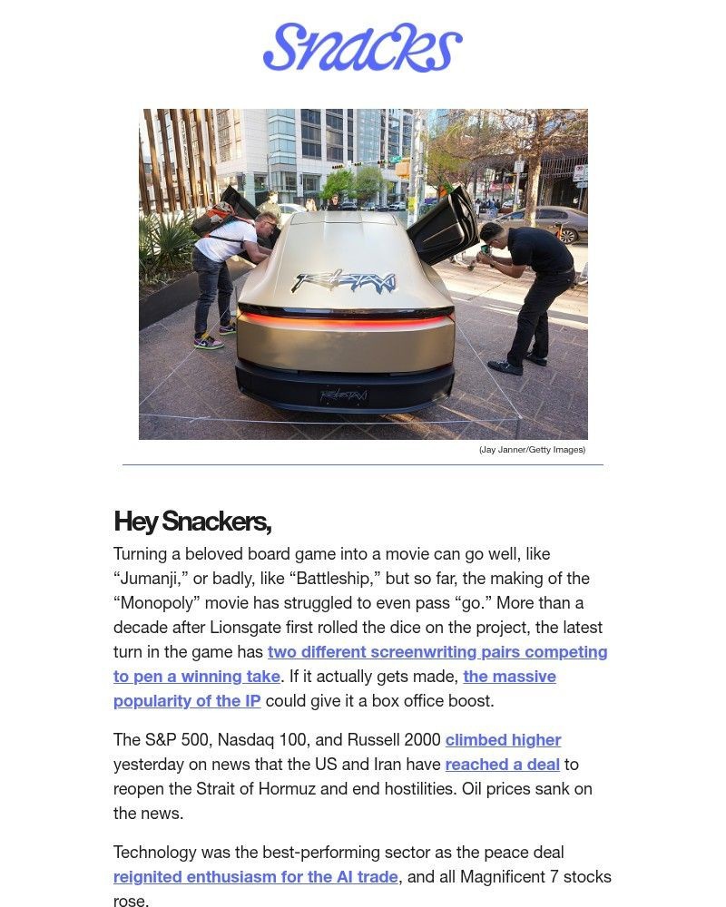 Screenshot of email sent to a Robinhood Registered user