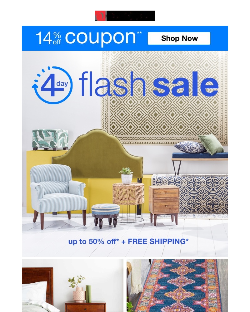 Screenshot of email with subject /media/emails/tgif-youve-got-a-14-off-coupon-our-4-day-flash-sale-is-on-its-time-to-shop-croppe_s8XYDHe.jpg