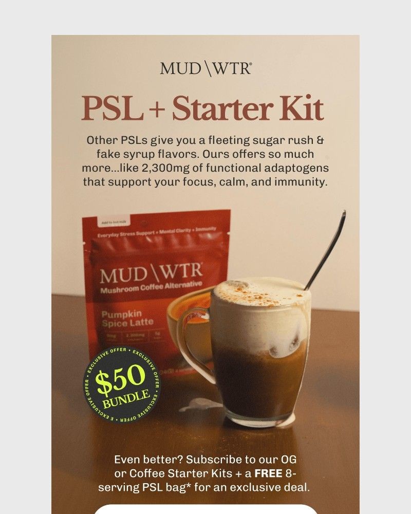 Screenshot of email sent to a MUD/WTR Newsletter subscriber