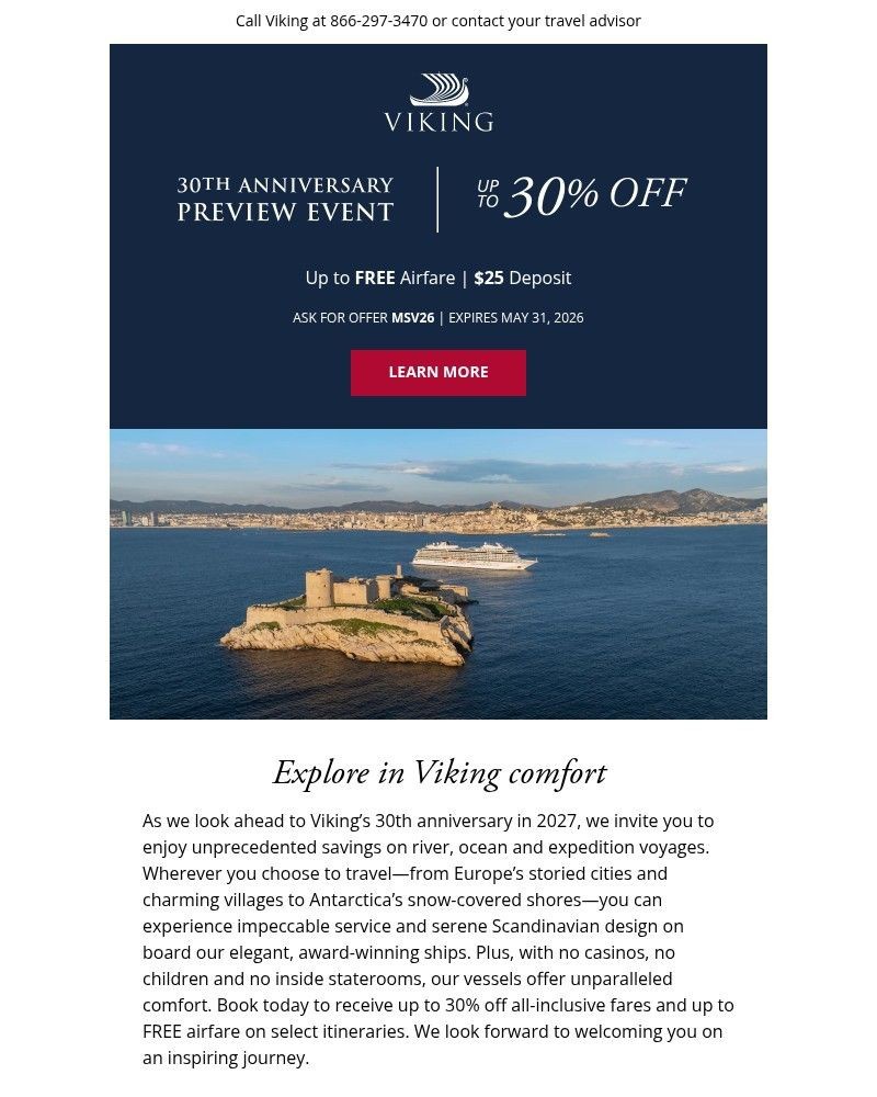 Screenshot of email with subject /media/emails/the-30th-anniversary-preview-event-starts-today-06d433-cropped-fe9bb06a.jpg