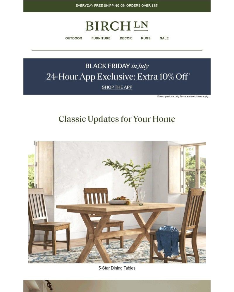Screenshot of email with subject /media/emails/the-5-star-dining-tables-everyone-is-talking-about-9a17fe-cropped-72d9f008.jpg