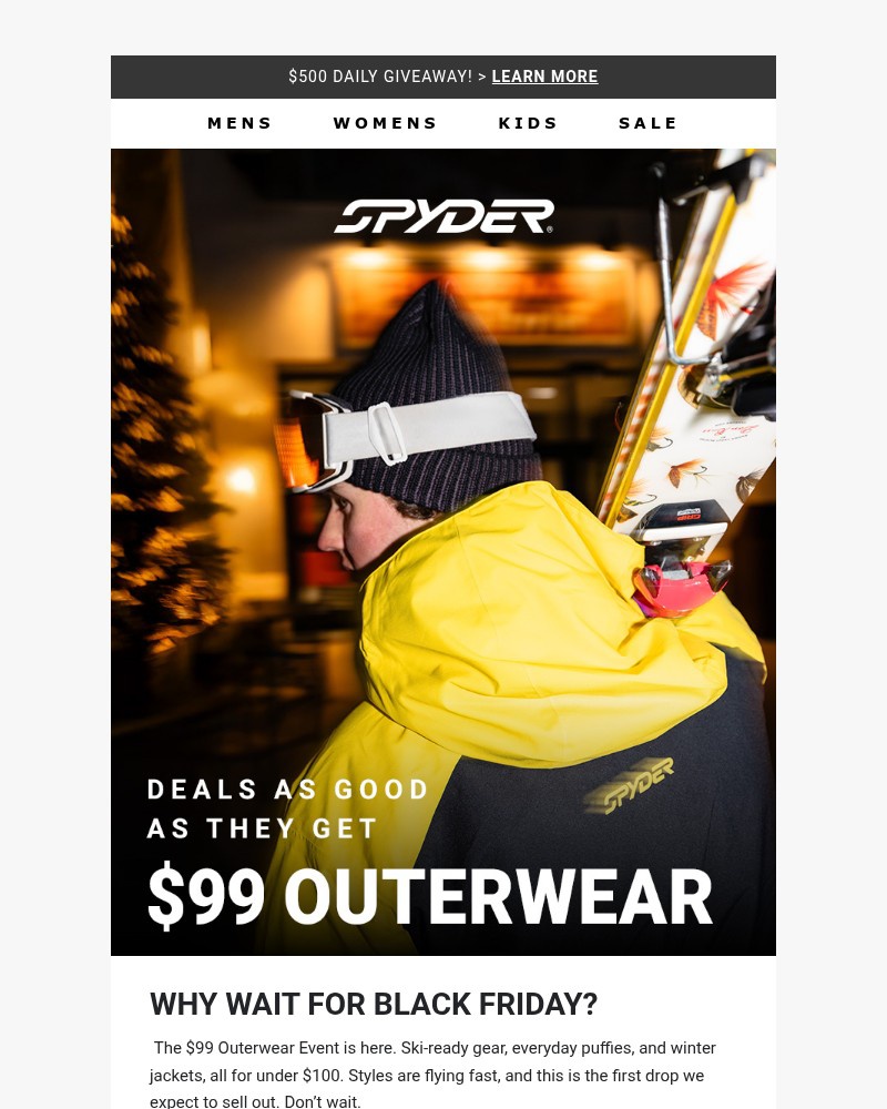 Screenshot of email with subject /media/emails/the-99-collection-has-arrived-5e5aac-cropped-6e5e0a9d.jpg