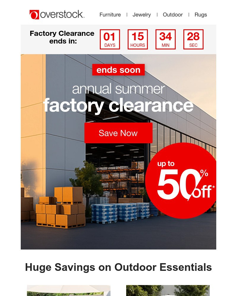 Screenshot of email with subject /media/emails/the-annual-summer-factory-clearance-ends-tomorrow-ebd90c-cropped-6d95b795.jpg