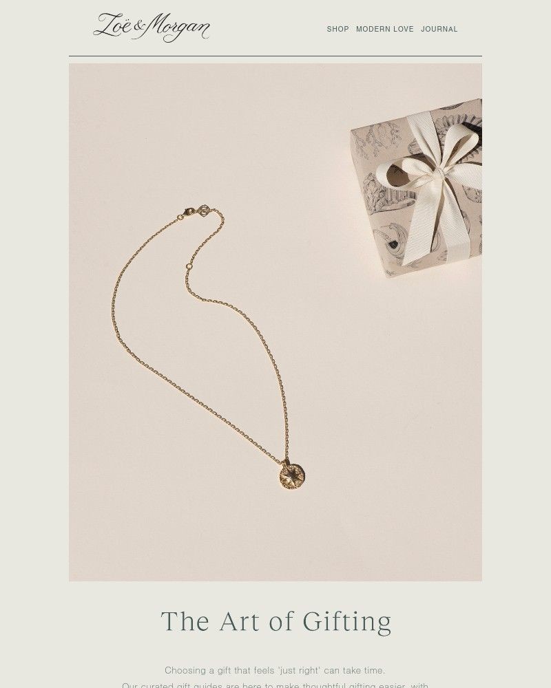 Screenshot of email sent to a Zoe & Morgan Cart abandoner