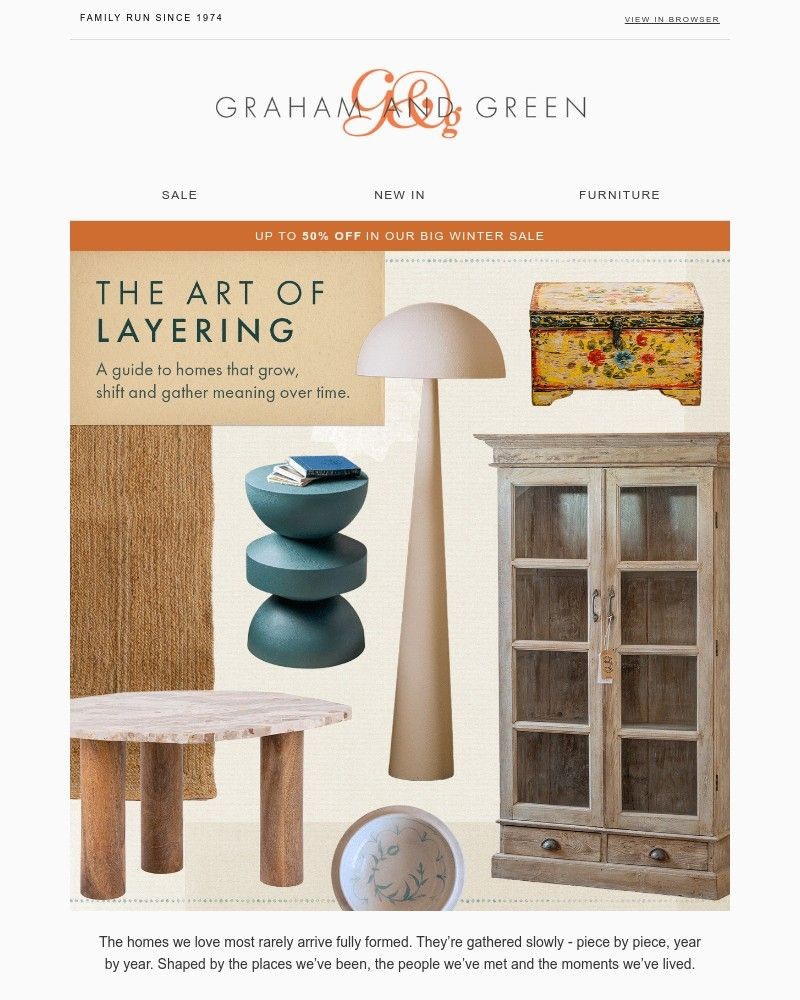 Screenshot of email sent to a Graham and Green Cart abandoner