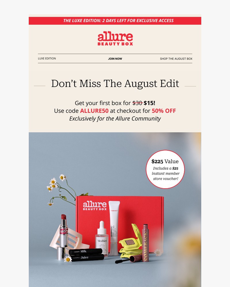 Screenshot of email sent to a Architectural Digest Newsletter subscriber