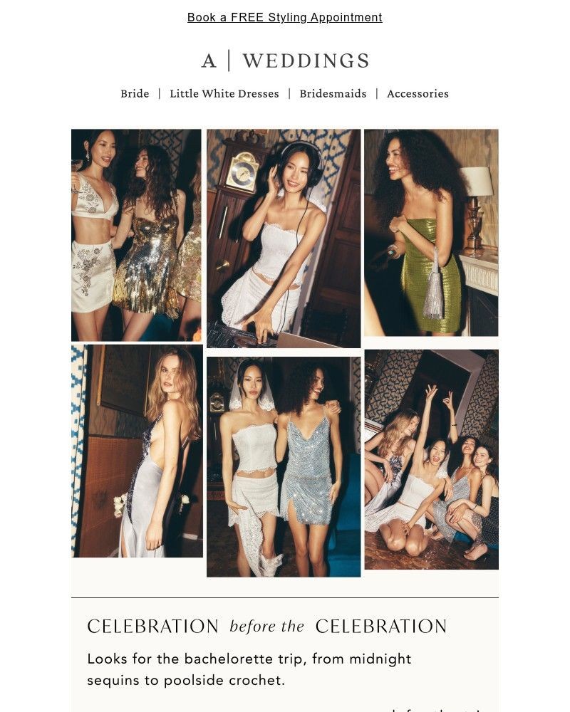 Screenshot of email sent to a Anthropologie Newsletter subscriber