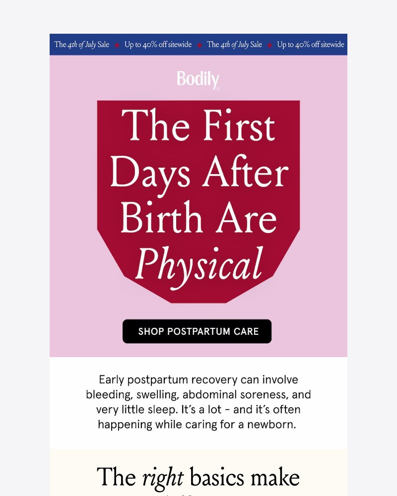 Screenshot of email with subject /media/emails/the-basics-of-early-postpartum-care-save-up-to-40-cccf7d-cropped-6a39e0b4.jpg