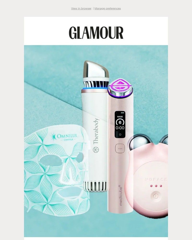 Screenshot of email sent to a Glamour Newsletter subscriber