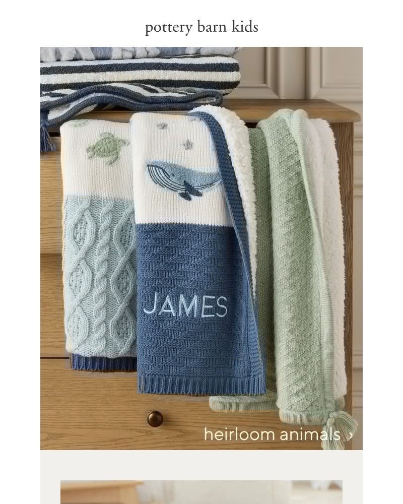 Screenshot of email sent to a Pottery Barn Newsletter subscriber