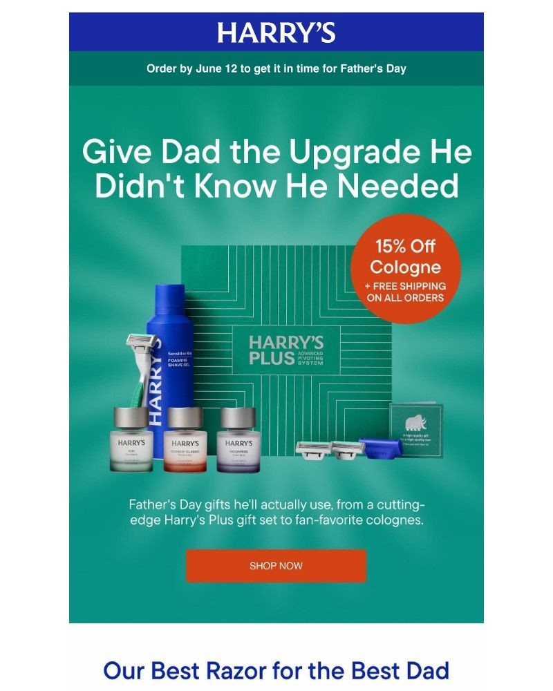 Screenshot of email with subject /media/emails/the-best-dad-deserves-our-best-shave-69801c-cropped-ab630d7a.jpg