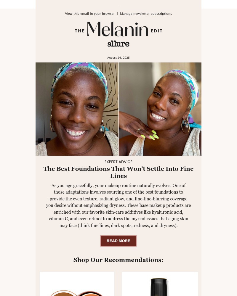 Screenshot of email with subject /media/emails/the-best-foundations-that-wont-settle-into-fine-lines-eedb2b-cropped-e5f8963e.jpg