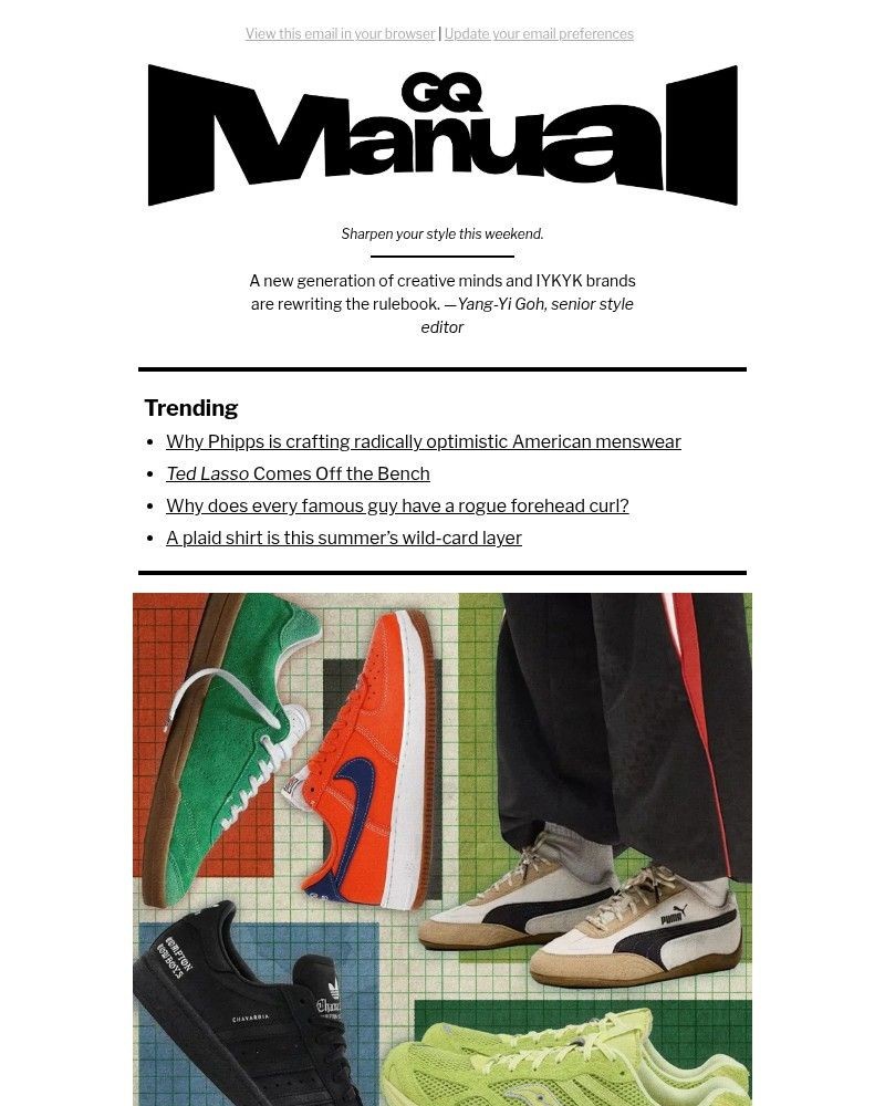 Screenshot of email with subject /media/emails/the-best-new-sneakers-of-2026-so-far-66af7d-cropped-b9f97975.jpg