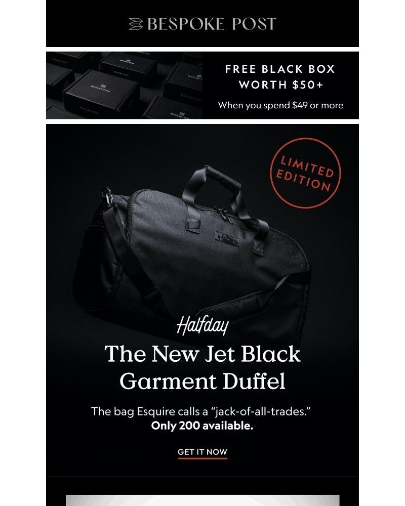 Screenshot of email with subject /media/emails/the-best-selling-garment-duffel-now-in-jet-black-black-box-continues-d27e1a-cropp_594NR3L.jpg