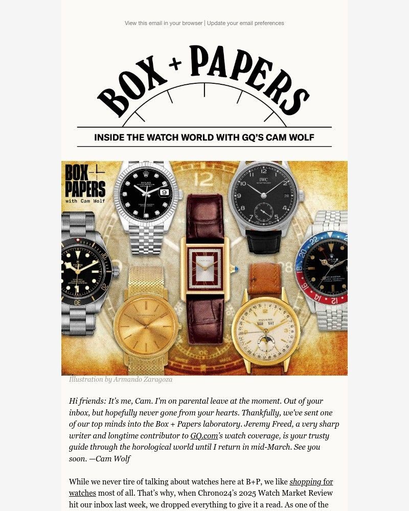Screenshot of email with subject /media/emails/the-best-vintage-watches-to-buy-in-2026-8408d6-cropped-a1b3ec1d.jpg
