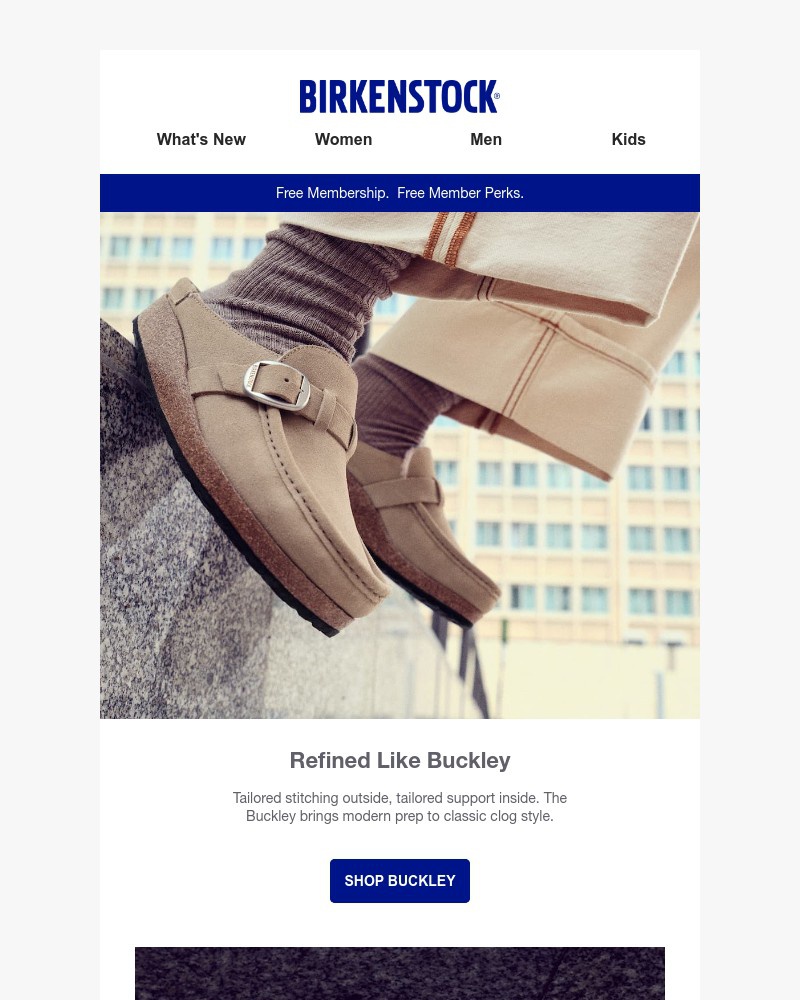 Screenshot of email sent to a Birkenstock Newsletter subscriber