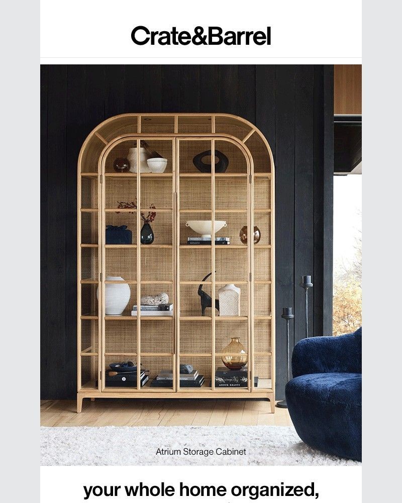 Screenshot of email sent to a Crate & Barrel Newsletter subscriber