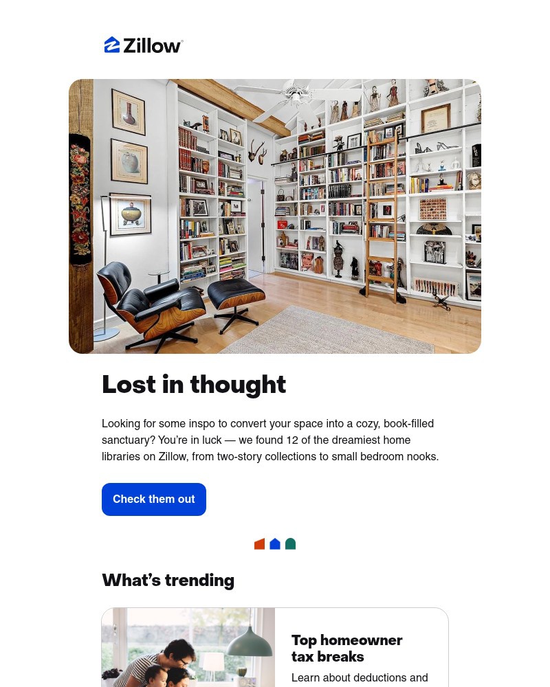 Screenshot of email sent to a Zillow Registered user