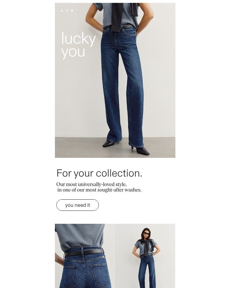 Screenshot of email sent to a AYR Newsletter subscriber