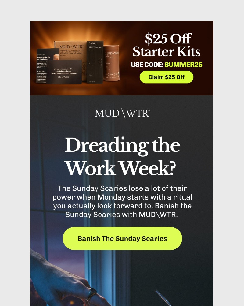 Screenshot of email sent to a MUD/WTR Newsletter subscriber