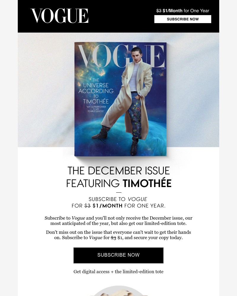 Screenshot of email with subject /media/emails/the-december-issue-is-here-featuring-timothee-chalamet-68c9ec-cropped-568ee867.jpg