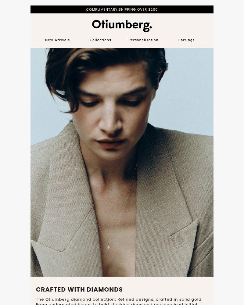 Screenshot of email sent to a Otiumberg Newsletter subscriber