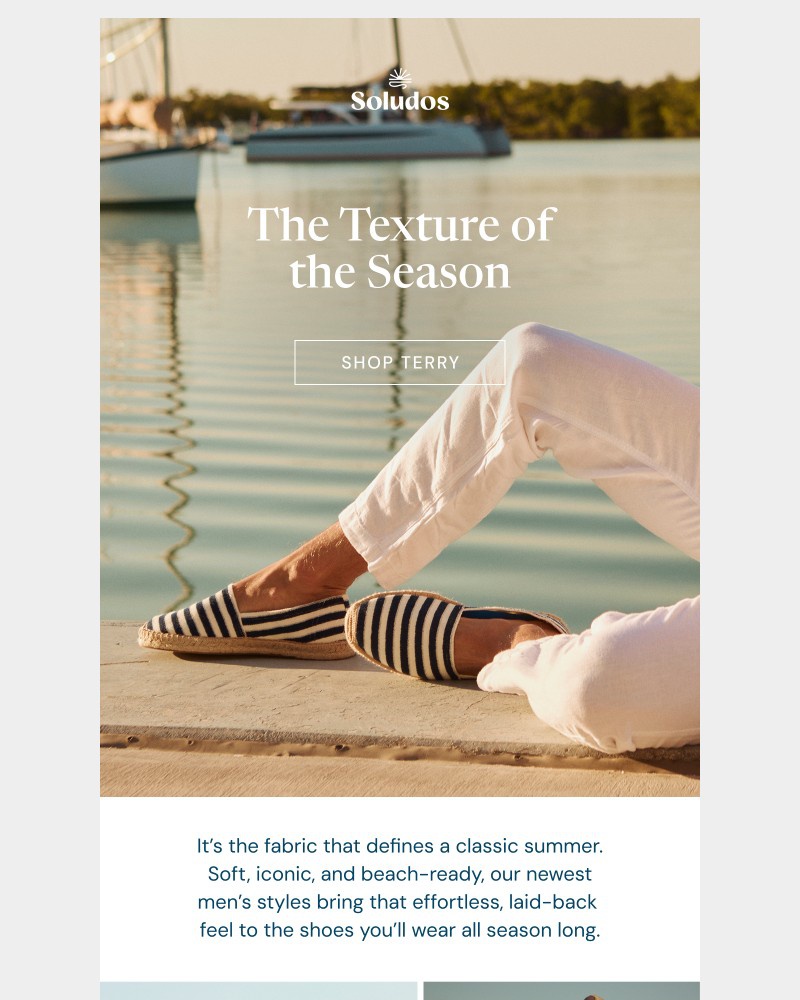 Screenshot of email sent to a Soludos Newsletter subscriber