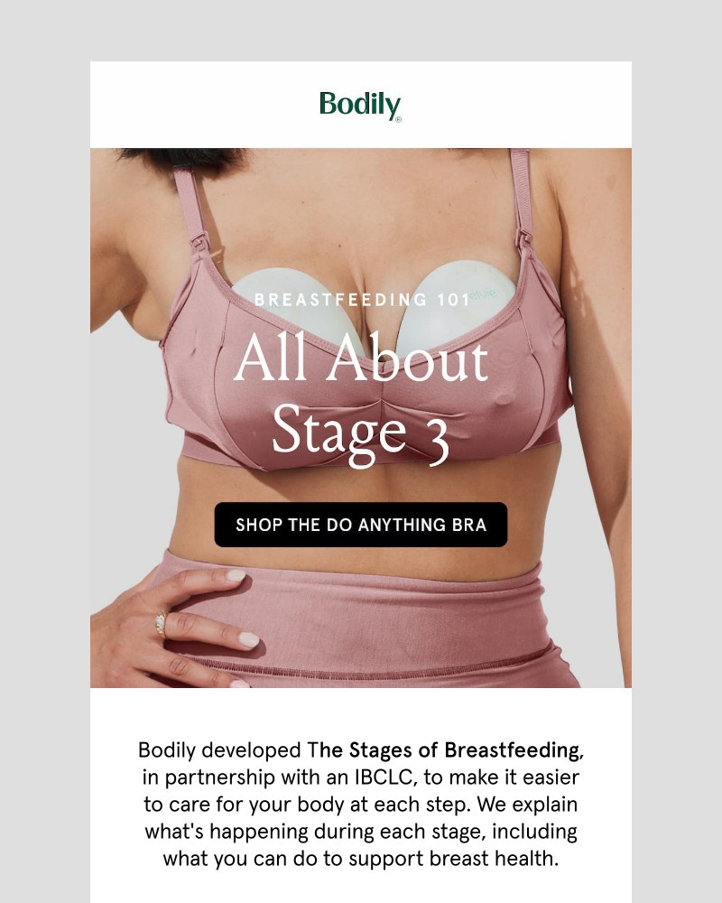 Screenshot of email sent to a Bodily Newsletter subscriber