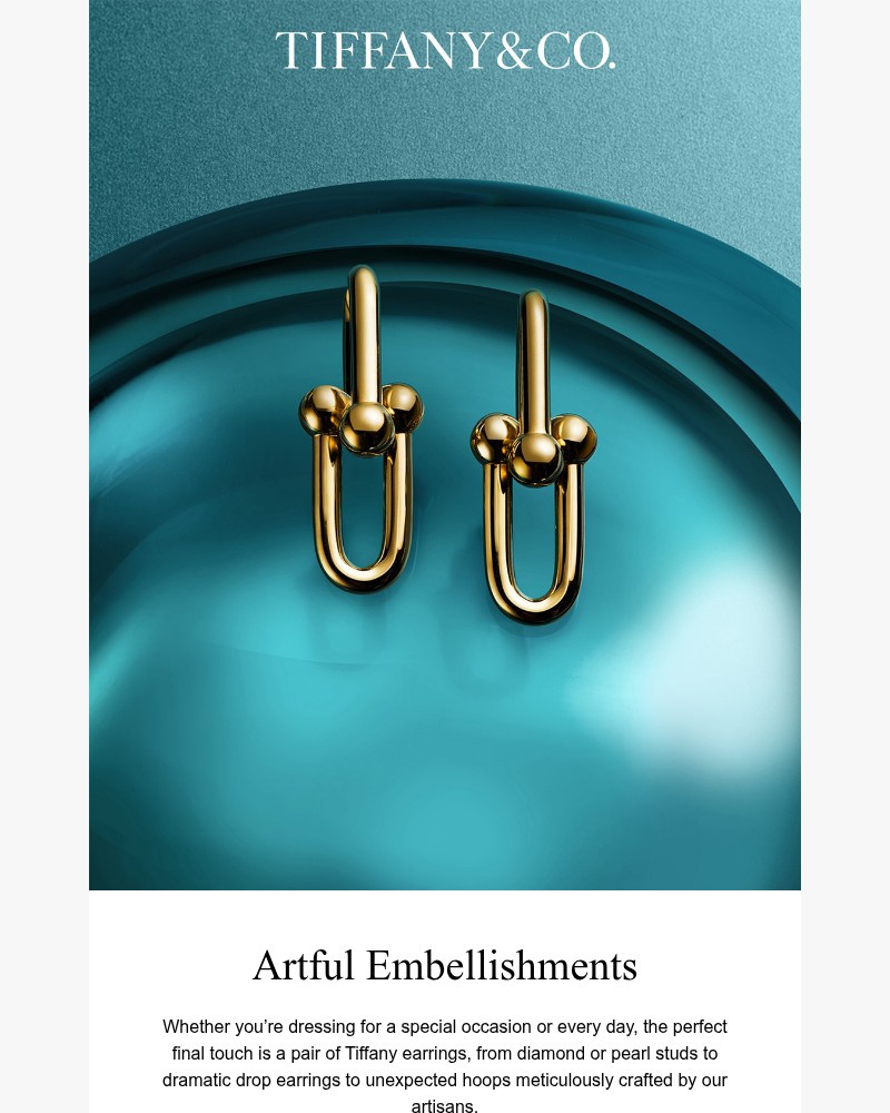 Screenshot of email sent to a Tiffany & Co Newsletter subscriber