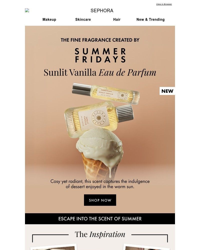 Screenshot of email sent to a Feelunique Newsletter subscriber