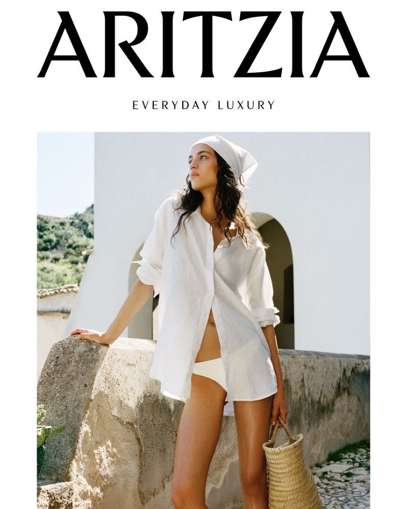 Screenshot of email sent to a Aritzia Newsletter subscriber