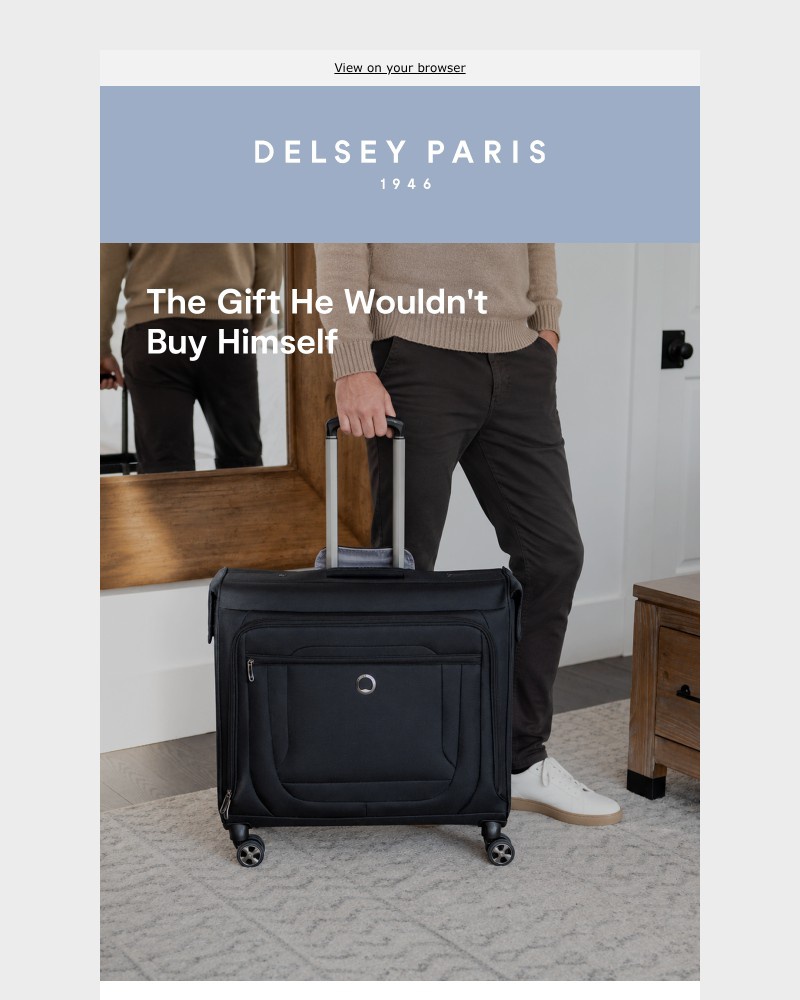 Screenshot of email sent to a Delsey Paris Newsletter subscriber