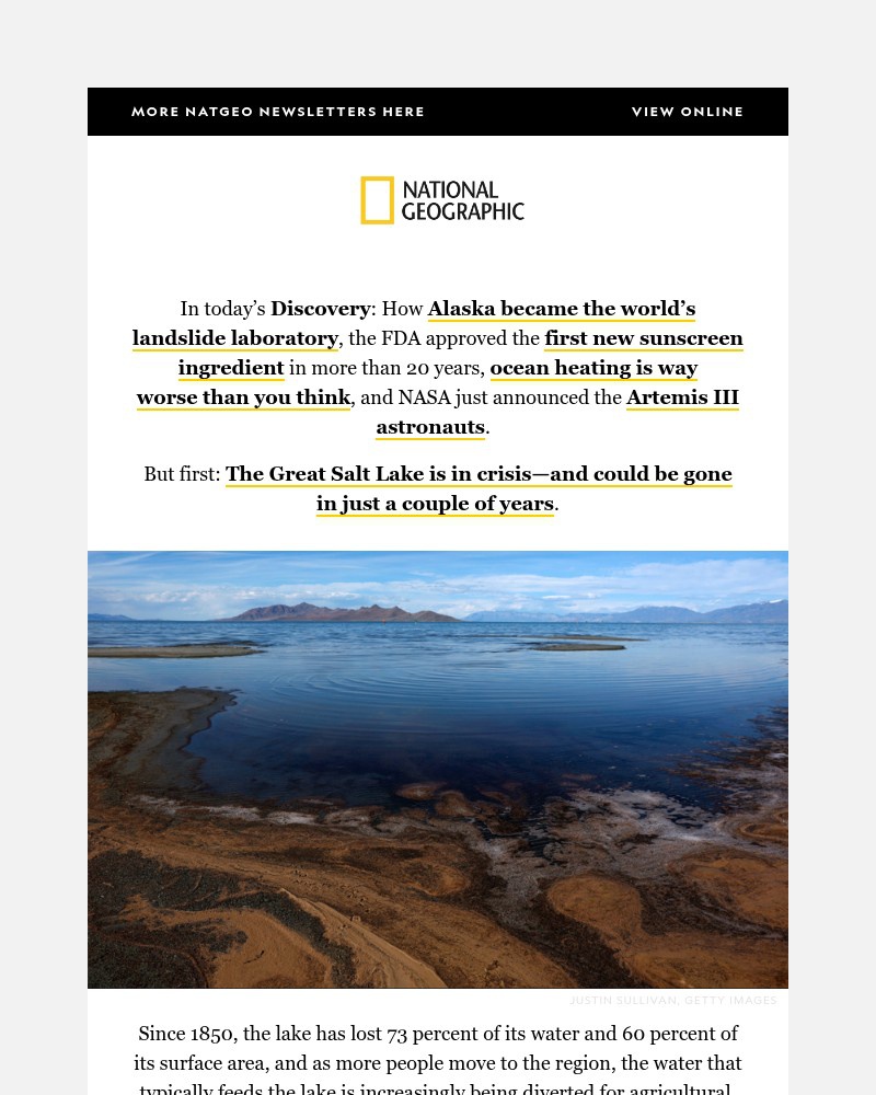Screenshot of email with subject /media/emails/the-great-salt-lake-is-in-crisis-big-sunscreen-news-alaskas-landslide-detective-3_wKqh6iv.jpg