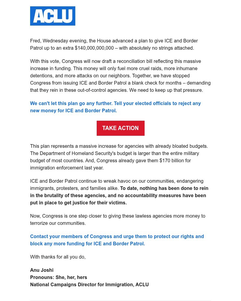 Screenshot of email with subject /media/emails/the-house-just-voted-on-a-plan-to-give-up-to-140-billion-to-ice-and-border-patrol_iXwVUuH.jpg