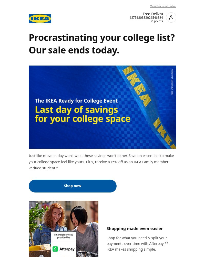Screenshot of email with subject /media/emails/the-ikea-ready-for-college-event-ends-today-722e92-cropped-8e627959.jpg