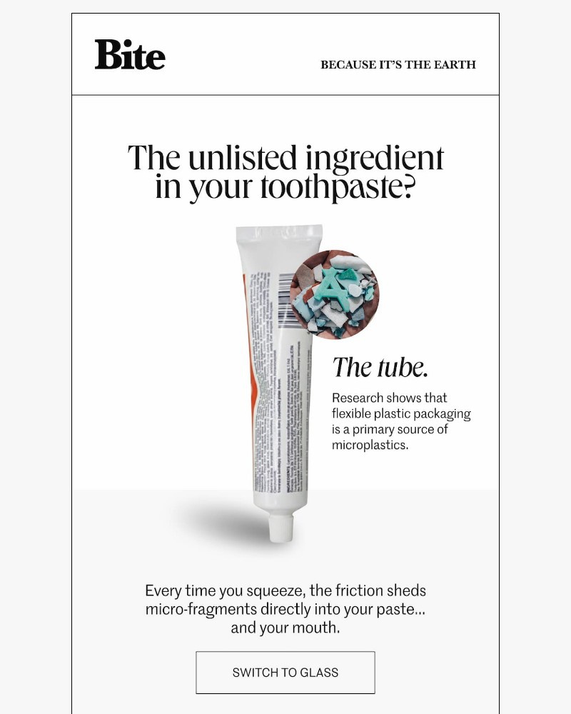 Screenshot of email sent to a Bite Course customer