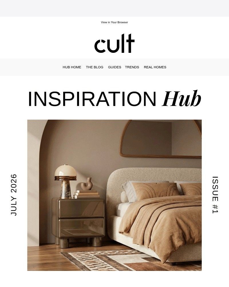 Screenshot of email sent to a Cult Furniture Cart abandoner