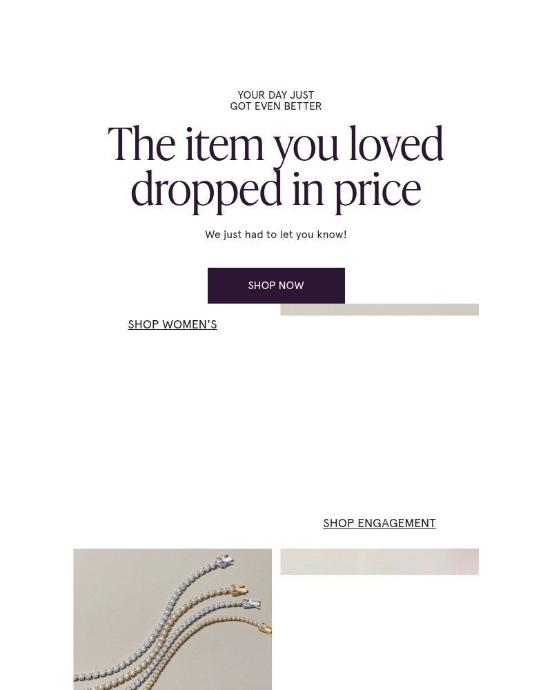 Screenshot of email with subject /media/emails/the-item-you-loved-just-dropped-in-price-fc1b3e-cropped-c6e82722.jpg
