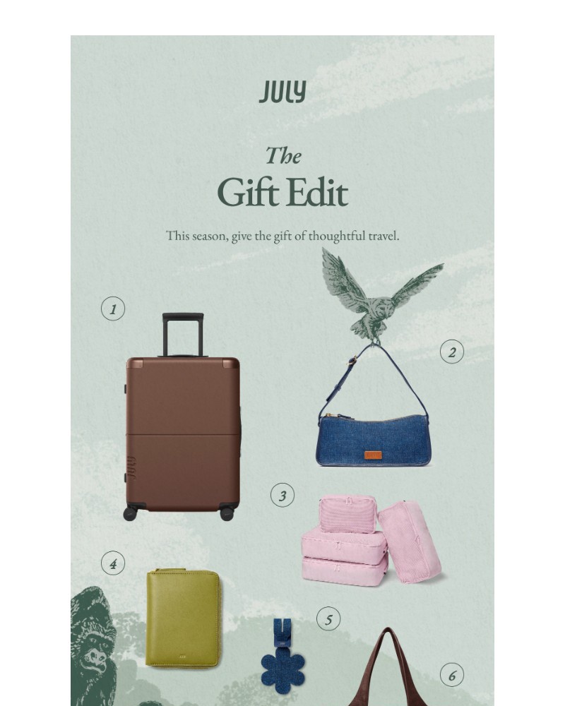 Screenshot of email sent to a July Newsletter subscriber