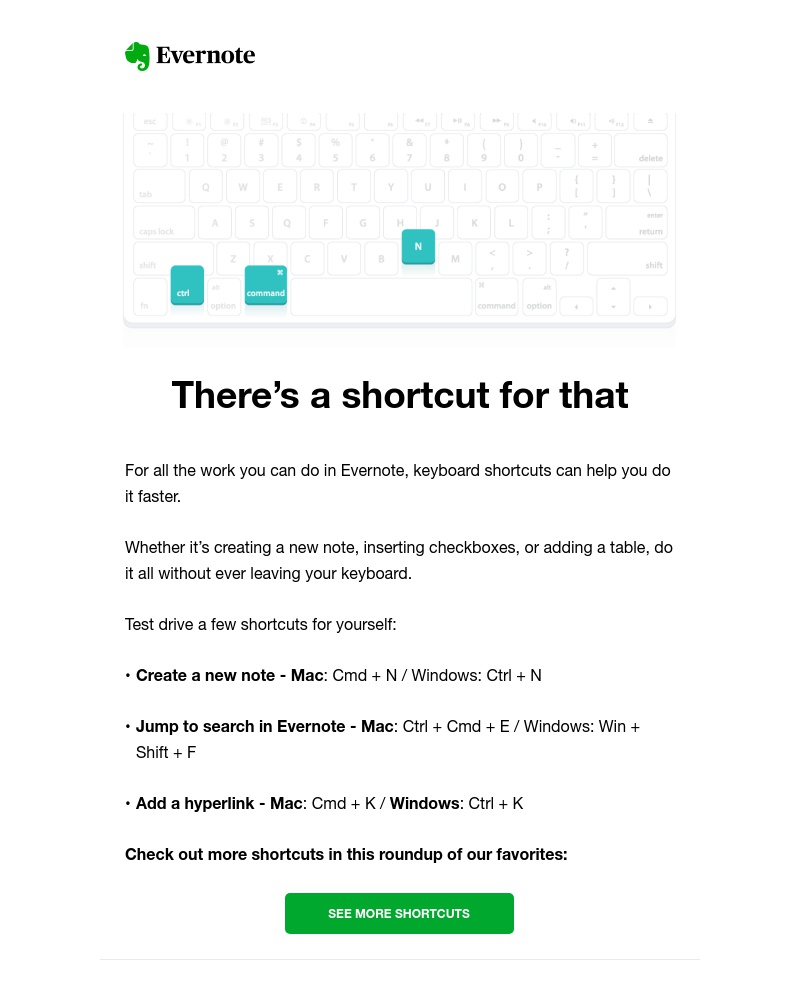 Screenshot of email with subject /media/emails/the-keys-to-using-evernote-faster-cropped-1ba2267f.jpg